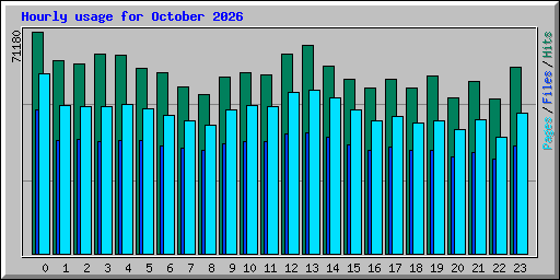 Hourly usage for October 2026